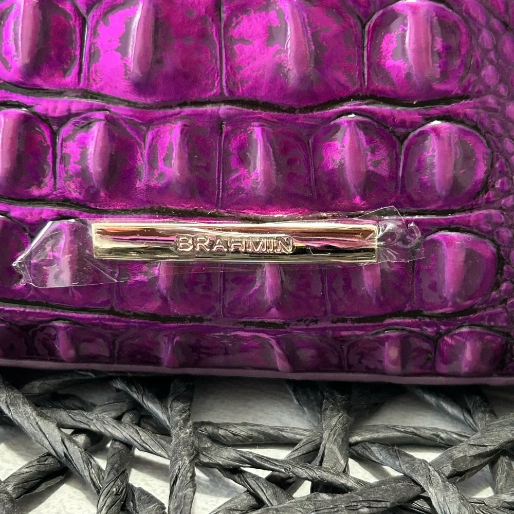 🦄 💜 Brahmin Katie Purple Potion Crossbody and Credit Card Holder NWT